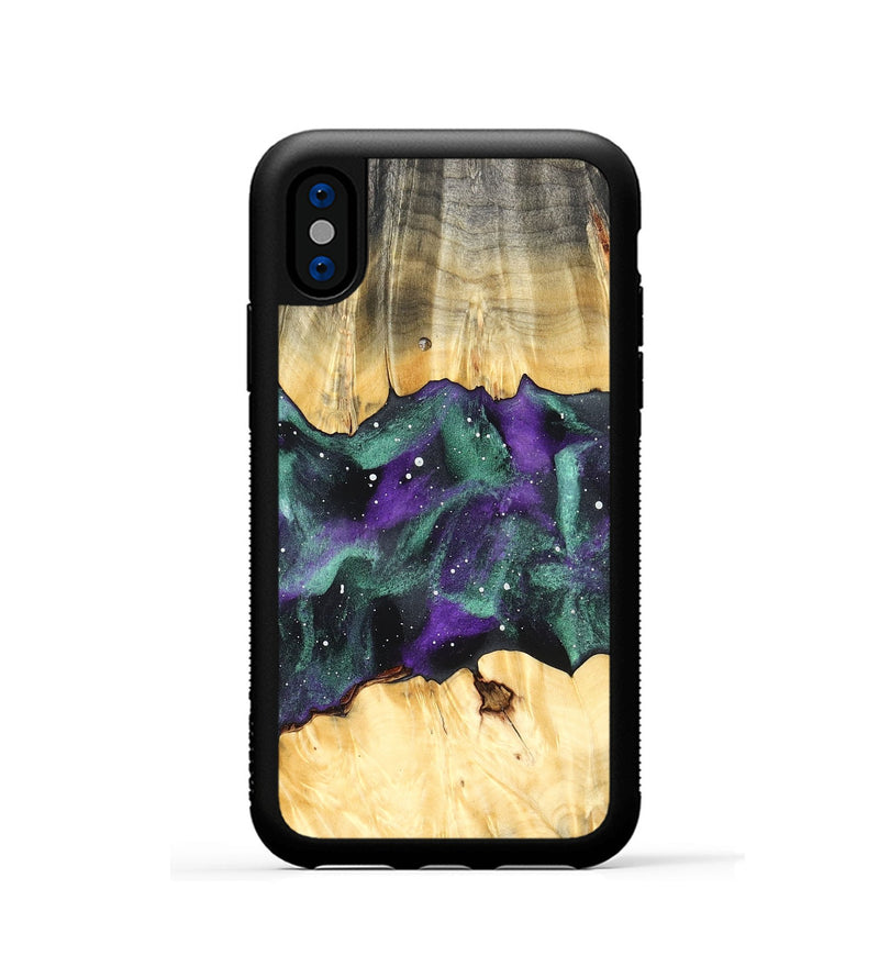iPhone Xs Wood Phone Case - Jaleel (Cosmos, 827176)