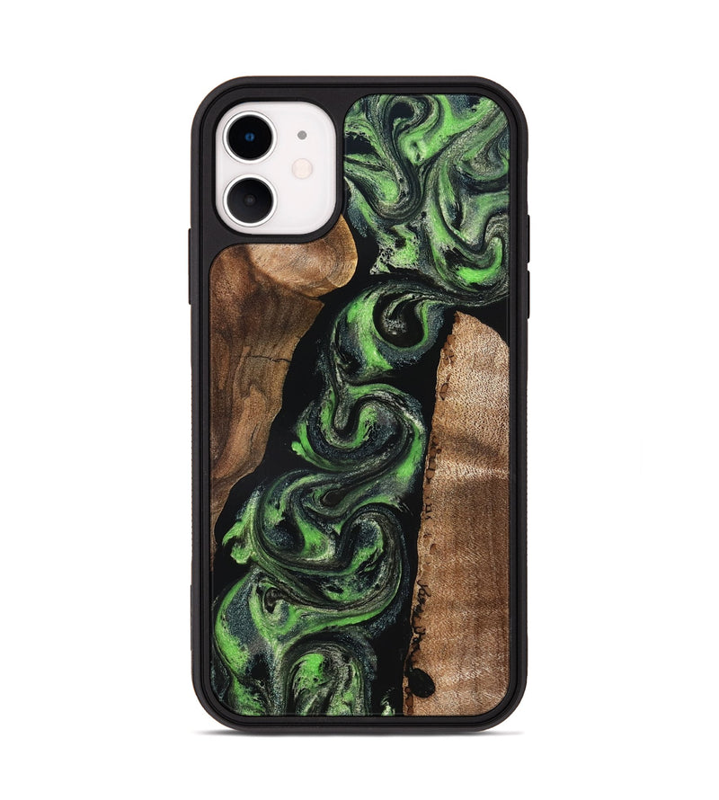 iPhone 11 Wood Phone Case - Lynsey (Green, 827180)