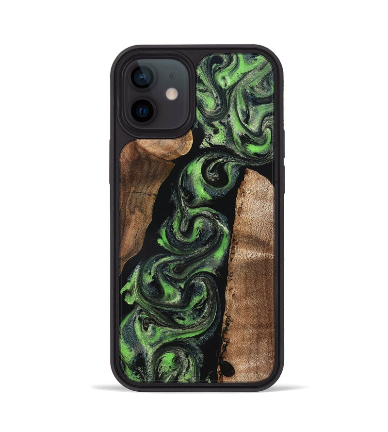 iPhone 12 Wood Phone Case - Lynsey (Green, 827180)