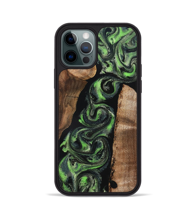 iPhone 12 Pro Wood Phone Case - Lynsey (Green, 827180)