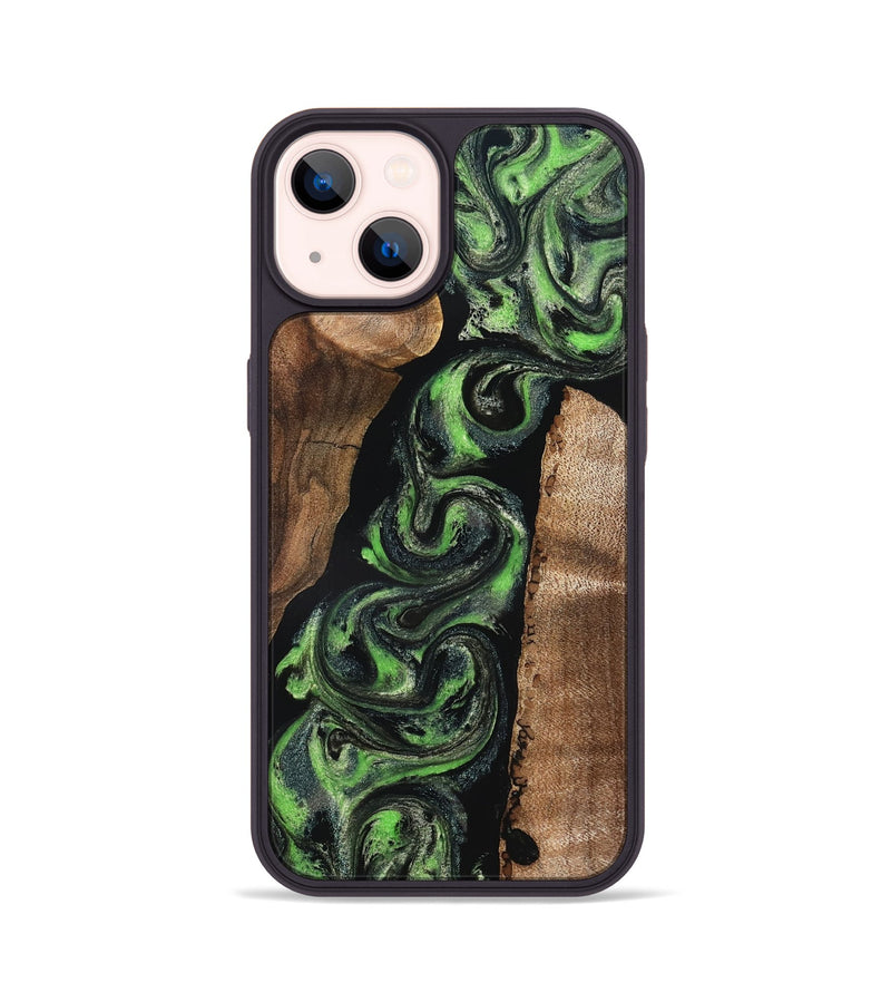 iPhone 14 Wood Phone Case - Lynsey (Green, 827180)