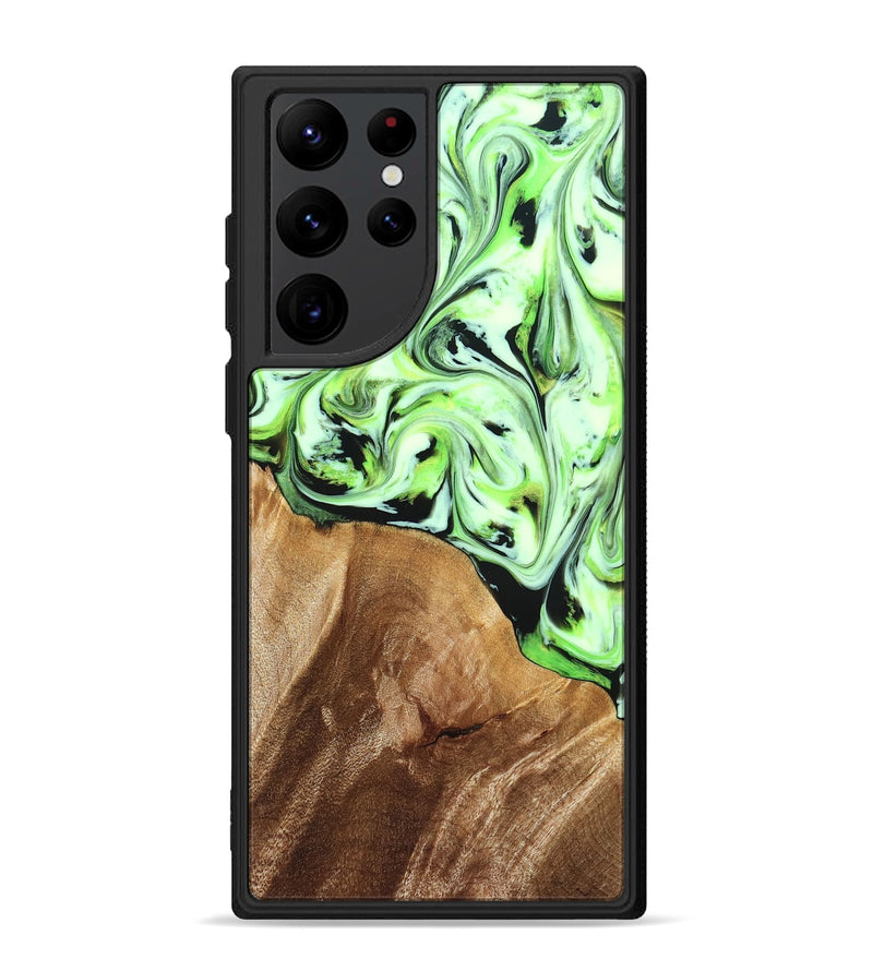 Galaxy S22 Ultra Wood Phone Case - Roselyn (Green, 827181)