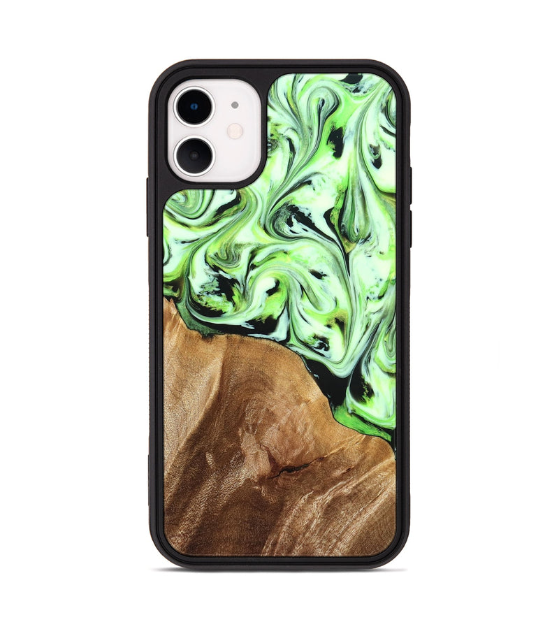 iPhone 11 Wood Phone Case - Roselyn (Green, 827181)