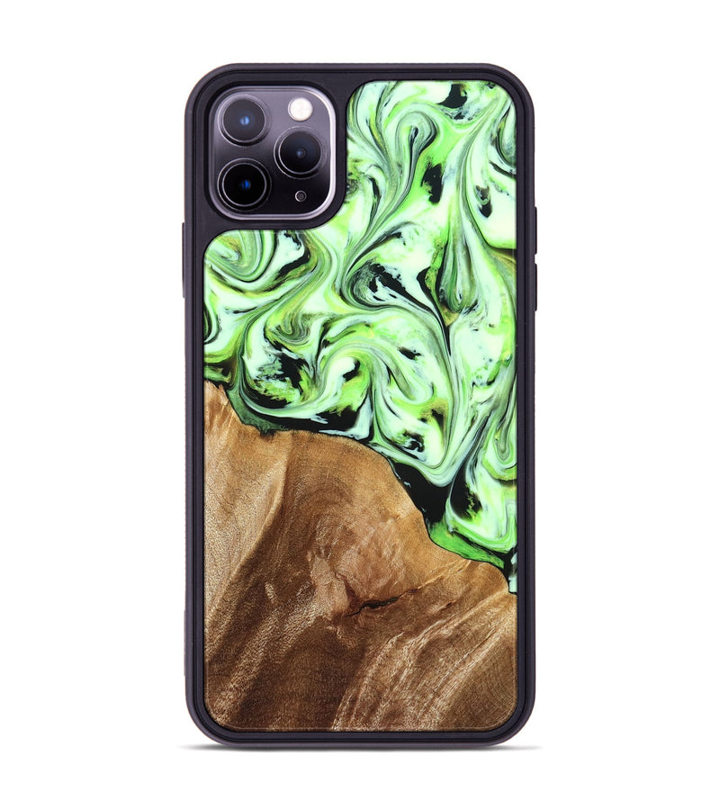 iPhone 11 Pro Max Wood Phone Case - Roselyn (Green, 827181)