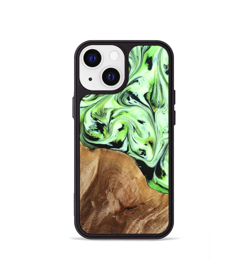 iPhone 13 mini Wood Phone Case - Roselyn (Green, 827181)
