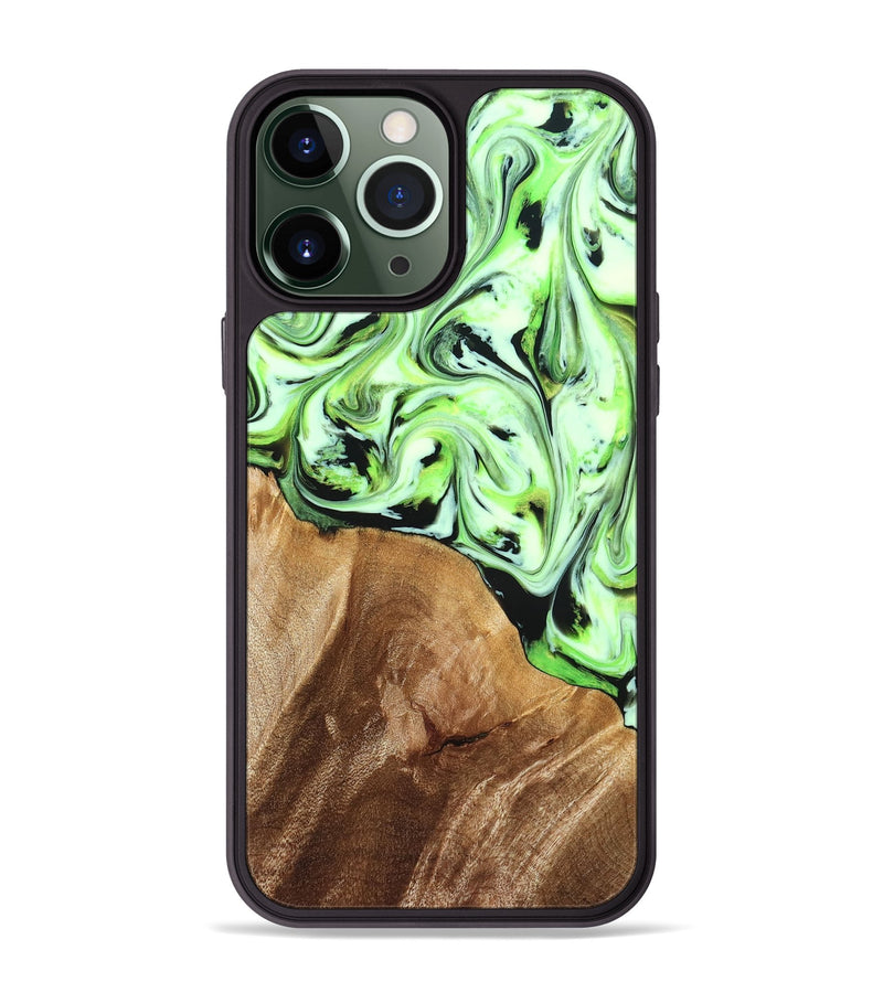iPhone 13 Pro Max Wood Phone Case - Roselyn (Green, 827181)