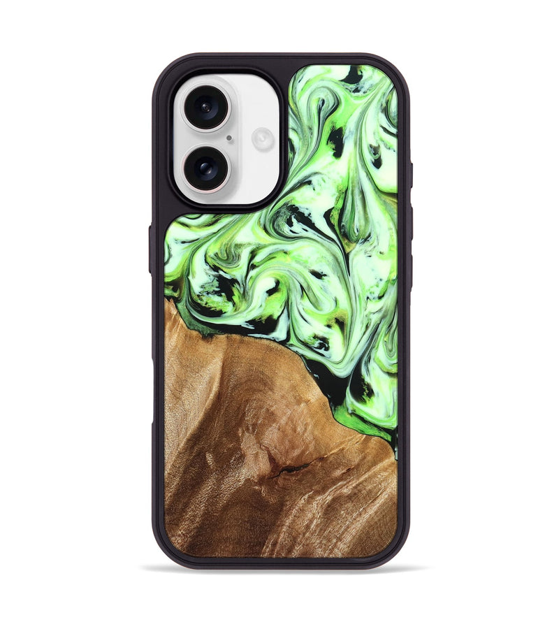 iPhone 17 Wood Phone Case - Roselyn (Green, 827181)