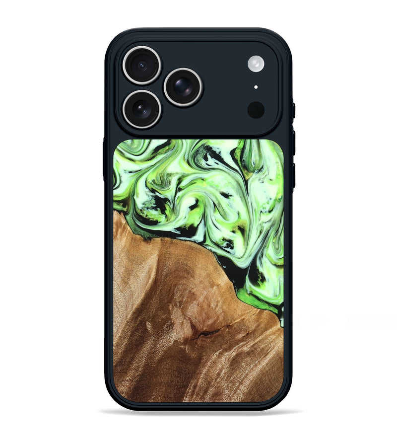 iPhone 17 Pro Max Wood Phone Case - Roselyn (Green, 827181)
