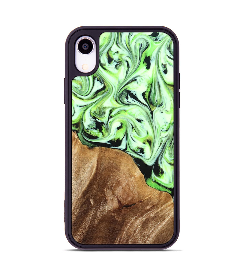 iPhone Xr Wood Phone Case - Roselyn (Green, 827181)