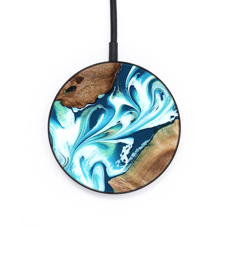 Circle Wood Wireless Charger - Ailani (Blue, 827182)