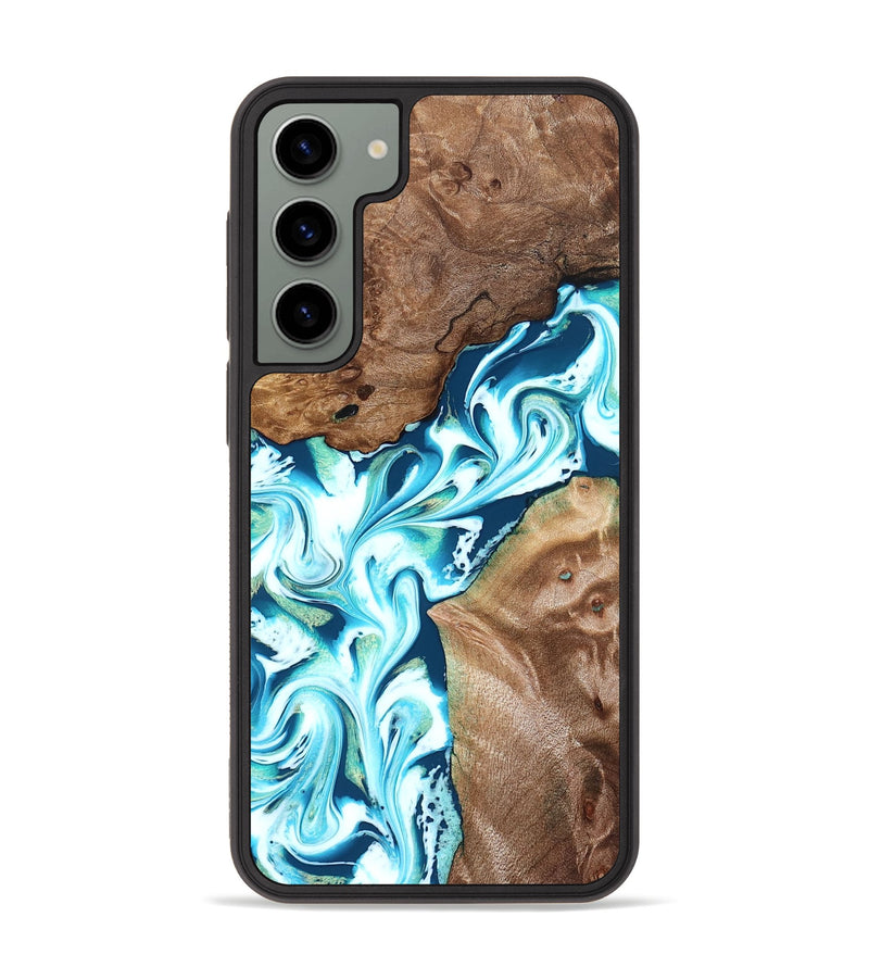 Galaxy S23 Plus Wood Phone Case - Ailani (Blue, 827182)