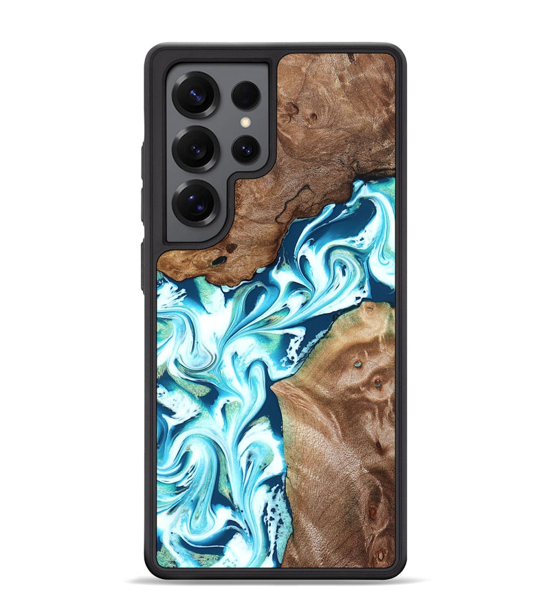 Galaxy S25 Ultra Wood Phone Case - Ailani (Blue, 827182)
