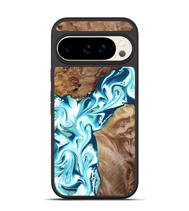 Pixel 10 Wood Phone Case - Ailani (Blue, 827182)