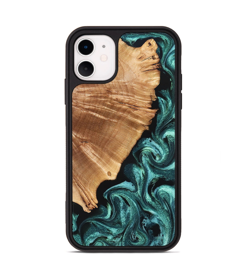 iPhone 11 Wood Phone Case - Frida (Green, 827183)