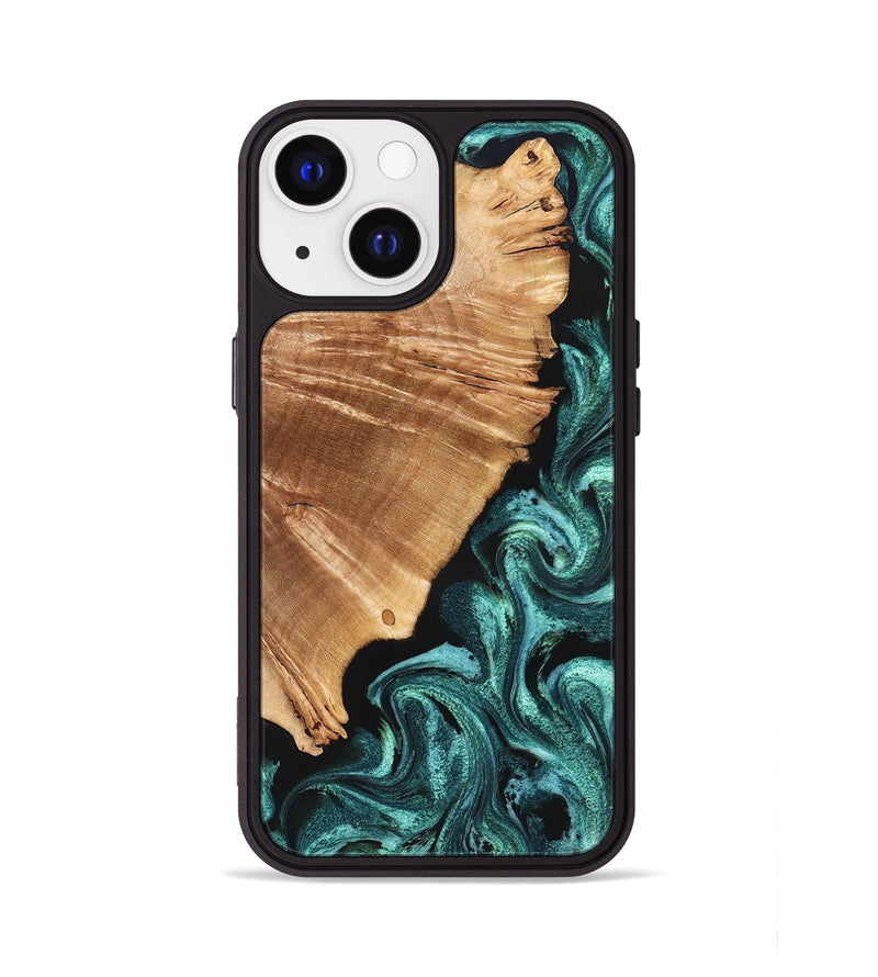 iPhone 13 Wood Phone Case - Frida (Green, 827183)