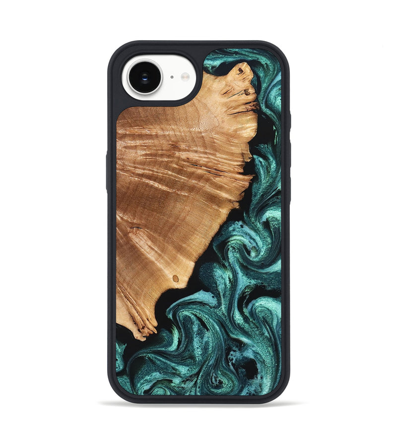 iPhone 17e Wood Phone Case - Frida (Green, 827183)