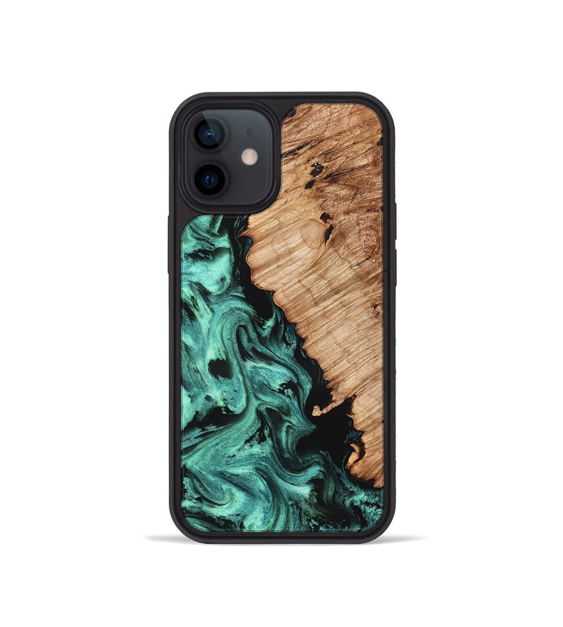 iPhone 12 mini Wood Phone Case - Candy (Green, 827184)