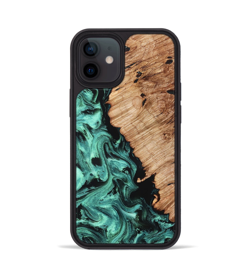 iPhone 12 Wood Phone Case - Candy (Green, 827184)