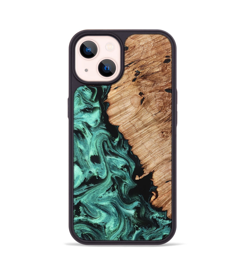 iPhone 14 Wood Phone Case - Candy (Green, 827184)