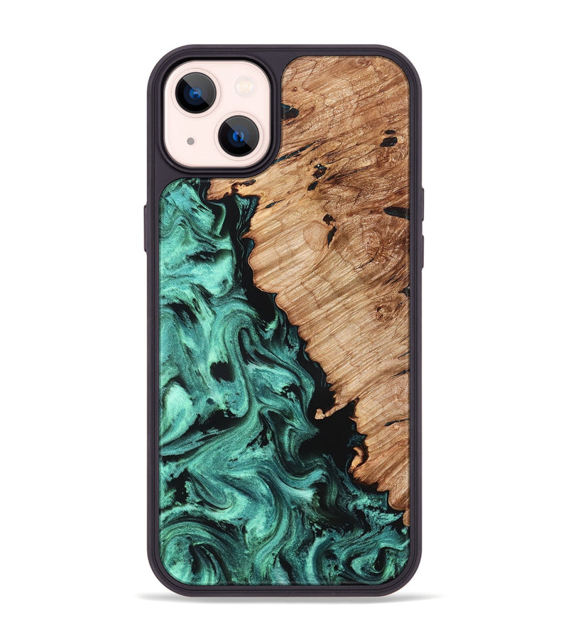 iPhone 14 Plus Wood Phone Case - Candy (Green, 827184)