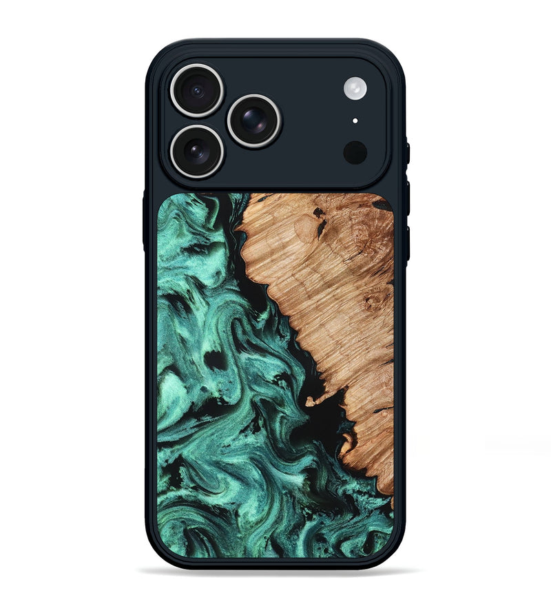 iPhone 17 Pro Max Wood Phone Case - Candy (Green, 827184)