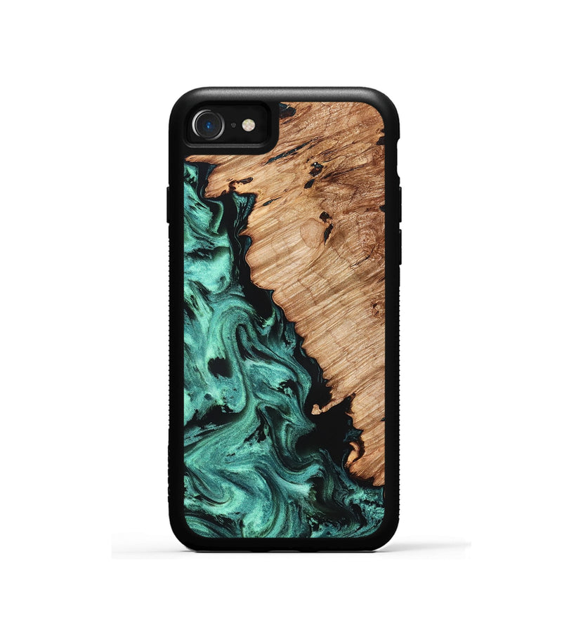 iPhone SE Wood Phone Case - Candy (Green, 827184)