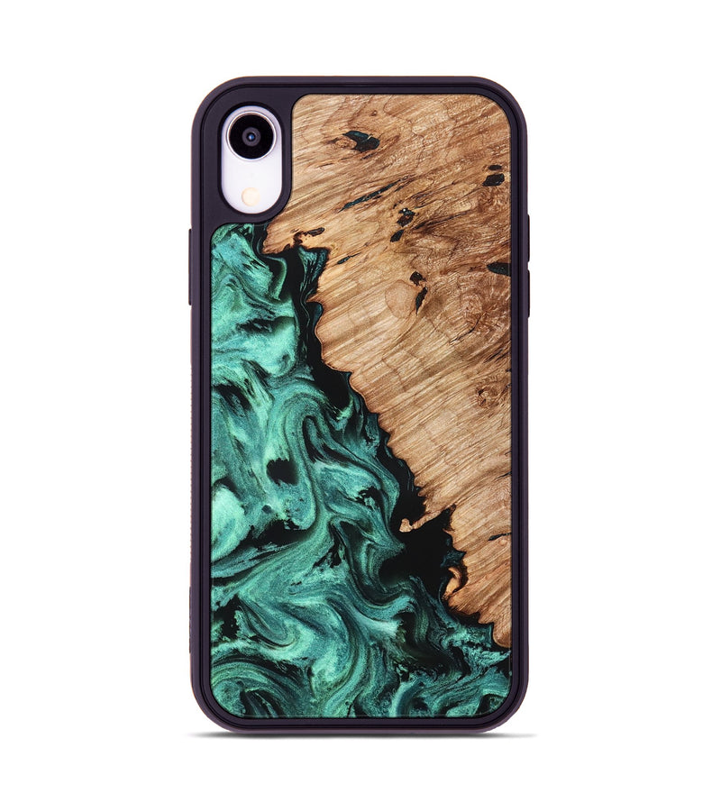 iPhone Xr Wood Phone Case - Candy (Green, 827184)