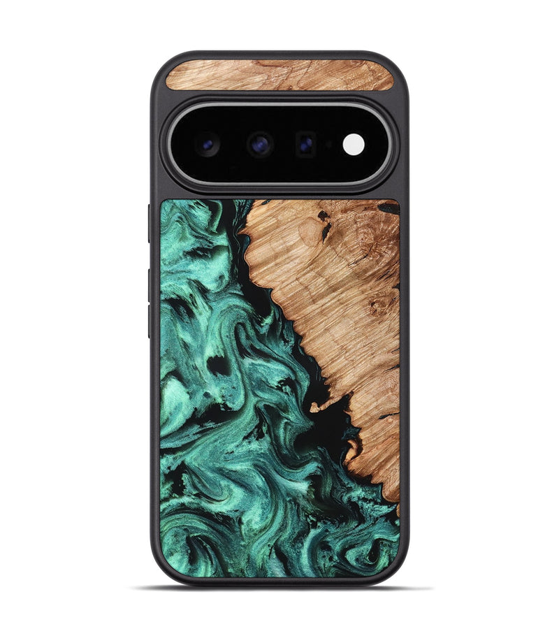 Pixel 11 Pro Wood Phone Case - Candy (Green, 827184)