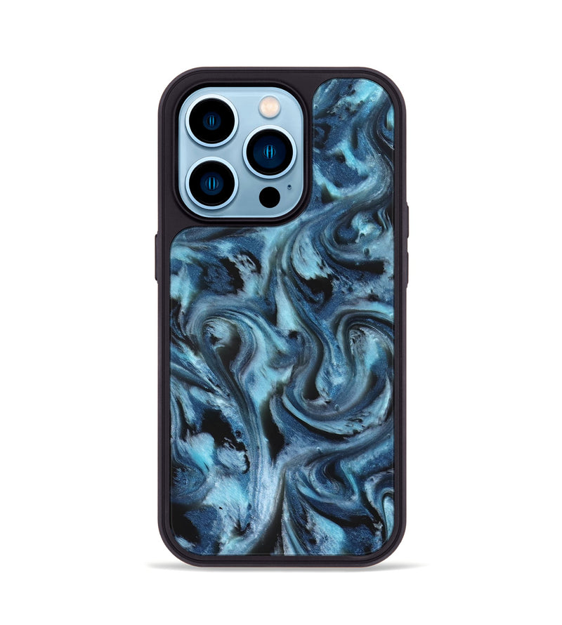 iPhone 14 Pro ResinArt Phone Case - Shanda (Blue, 827185)