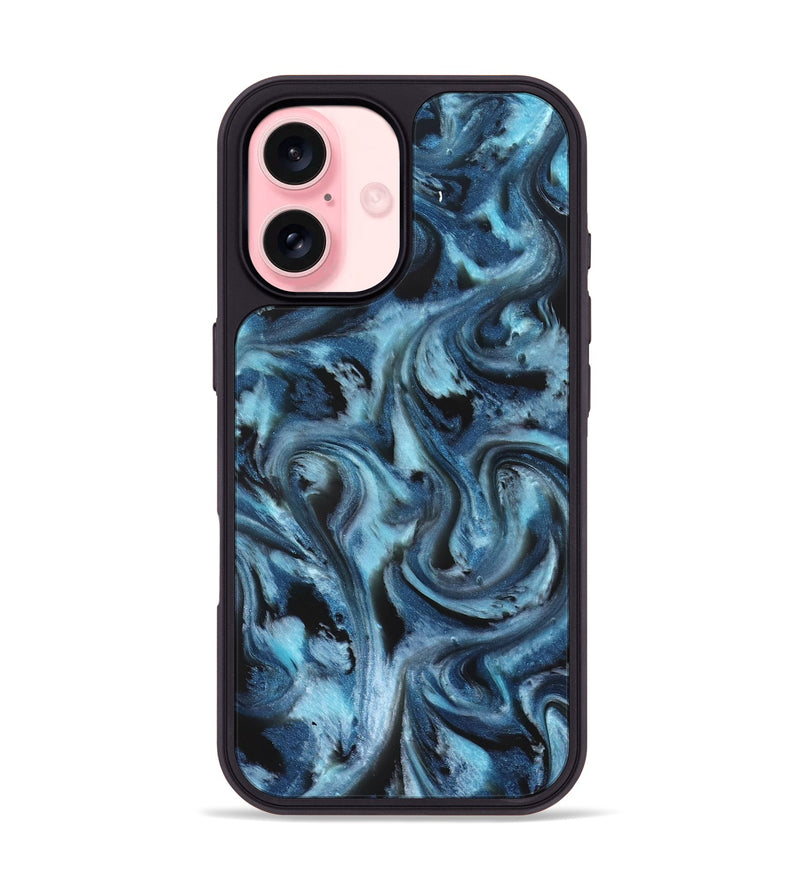 iPhone 16 ResinArt Phone Case - Shanda (Blue, 827185)