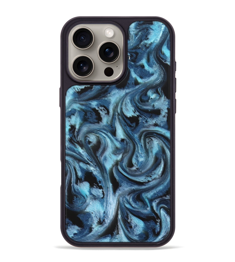 iPhone 16 Pro Max ResinArt Phone Case - Shanda (Blue, 827185)