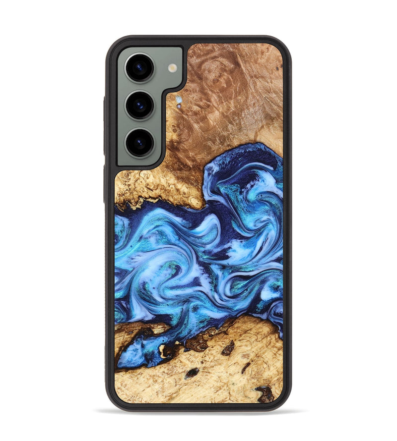 Galaxy S23 Plus Wood Phone Case - Alonso (Blue, 827186)
