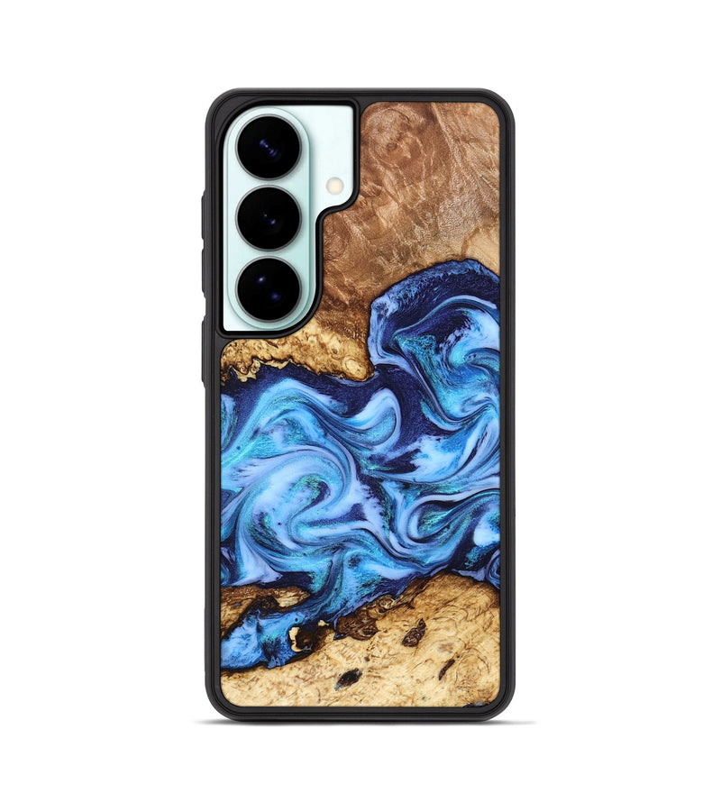 Galaxy S26 Wood Phone Case - Alonso (Blue, 827186)