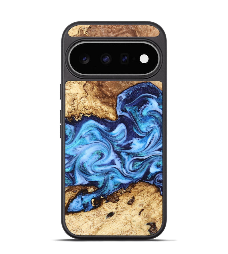 Pixel 11 Wood Phone Case - Alonso (Blue, 827186)