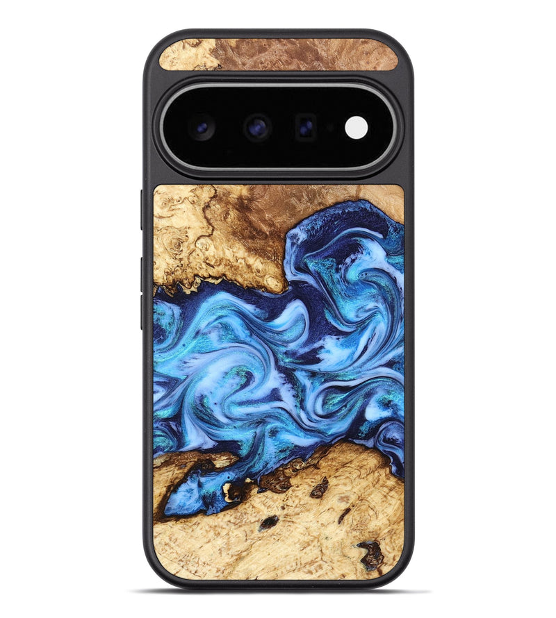 Pixel 11 Pro XL Wood Phone Case - Alonso (Blue, 827186)