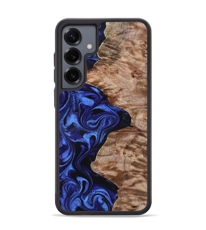 Galaxy S25 Plus Wood Phone Case - Miah (Blue, 827187)