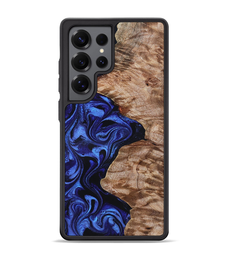Galaxy S25 Ultra Wood Phone Case - Miah (Blue, 827187)