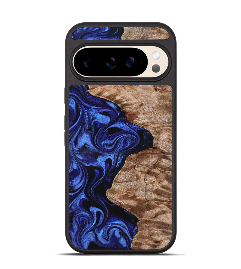 Pixel 10 Wood Phone Case - Miah (Blue, 827187)