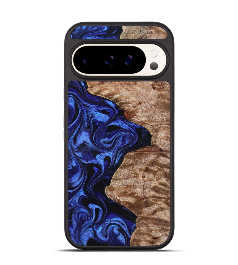Pixel 9 Pro Wood Phone Case - Miah (Blue, 827187)