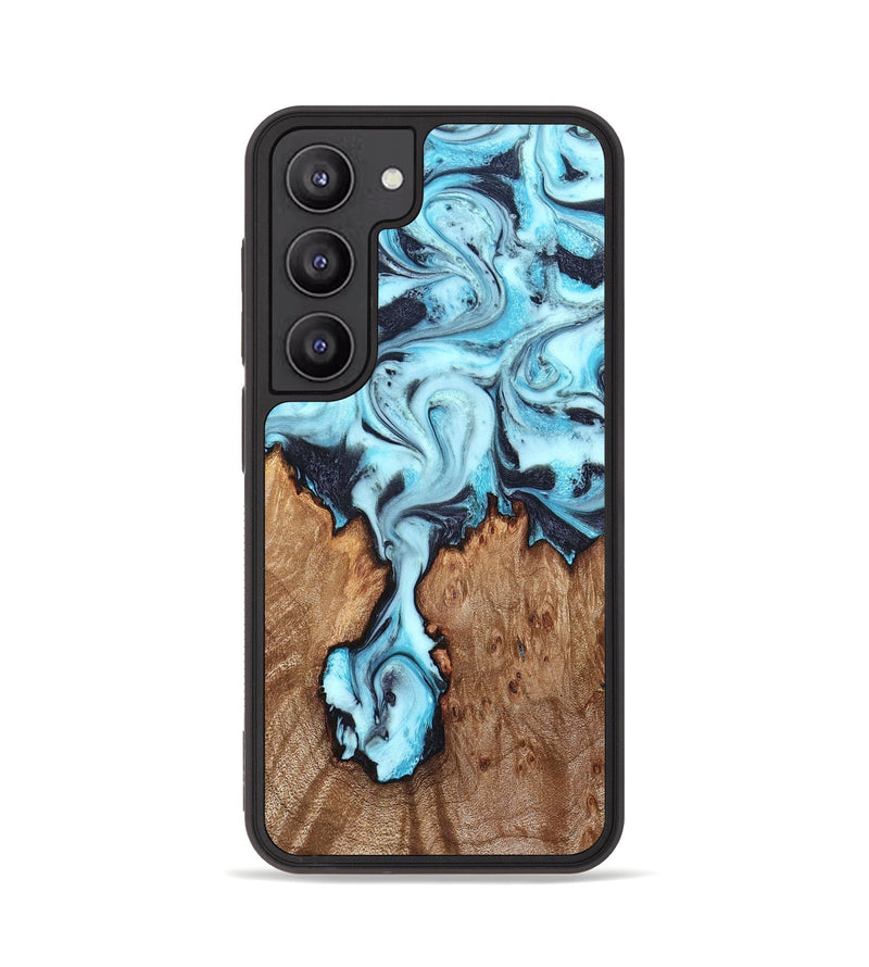Galaxy S23 Wood Phone Case - Ron (Blue, 827188)