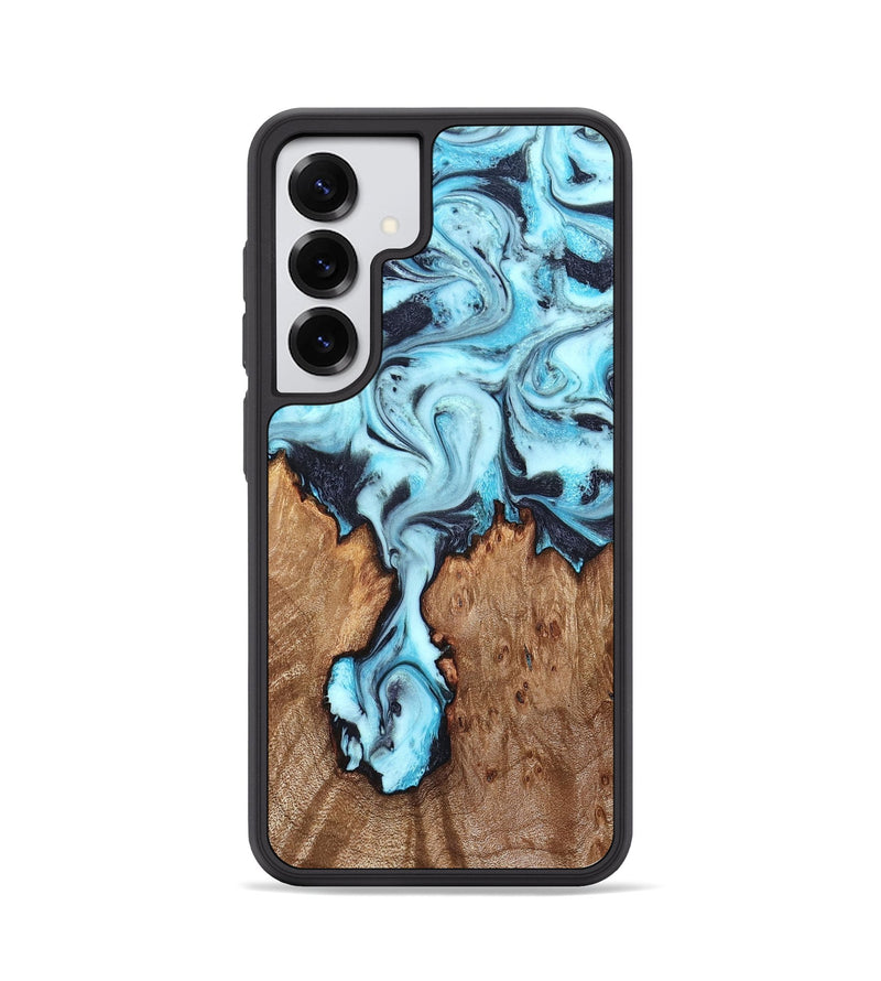 Galaxy S25 Wood Phone Case - Ron (Blue, 827188)