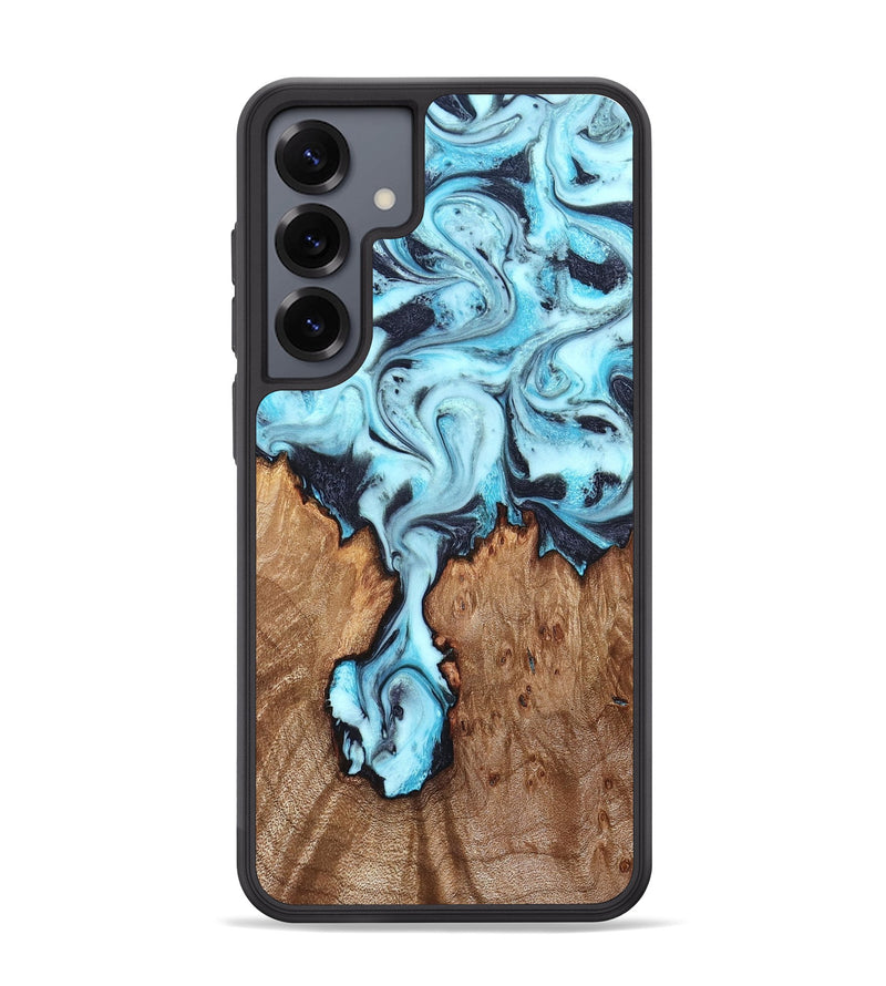 Galaxy S25 Plus Wood Phone Case - Ron (Blue, 827188)
