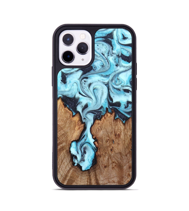 iPhone 11 Pro Wood Phone Case - Ron (Blue, 827188)