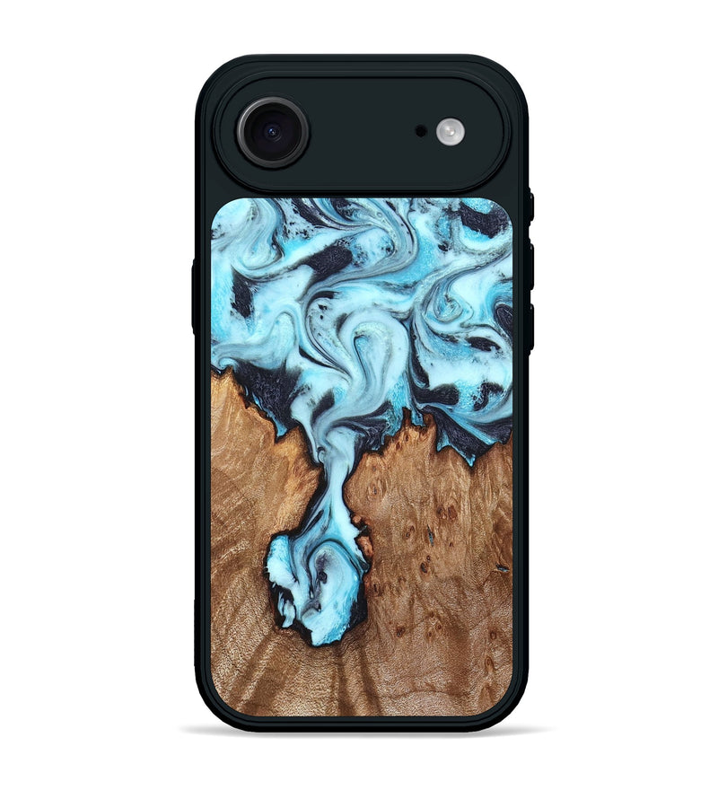 iPhone 17 Air Wood Phone Case - Ron (Blue, 827188)