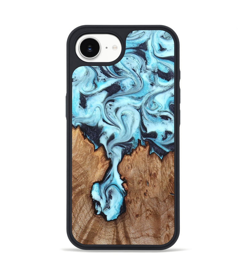 iPhone 17e Wood Phone Case - Ron (Blue, 827188)