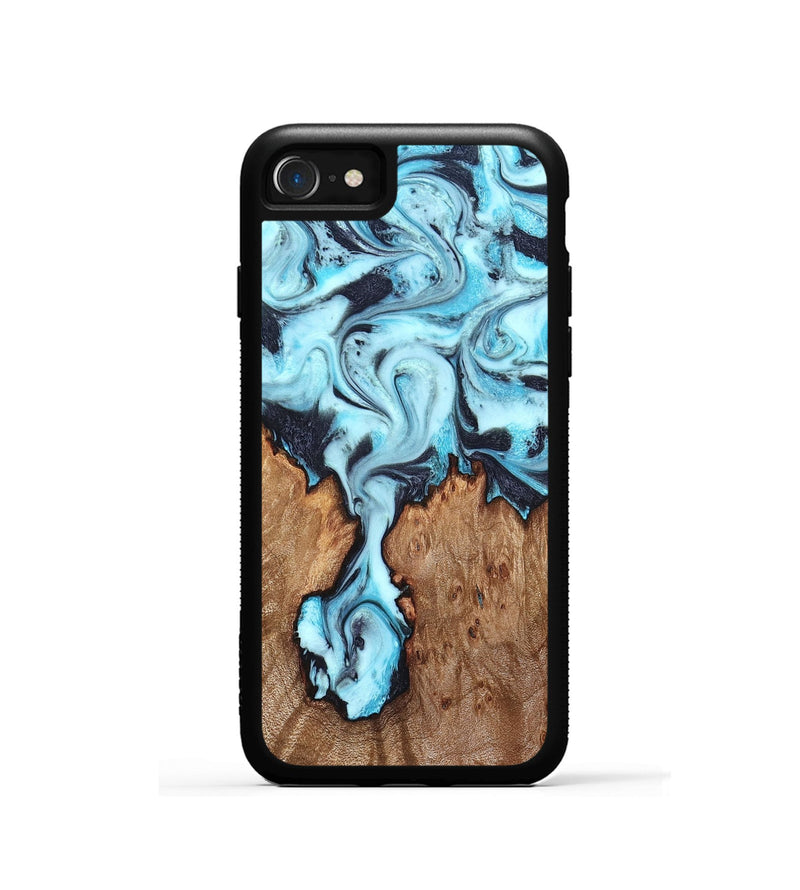 iPhone SE Wood Phone Case - Ron (Blue, 827188)