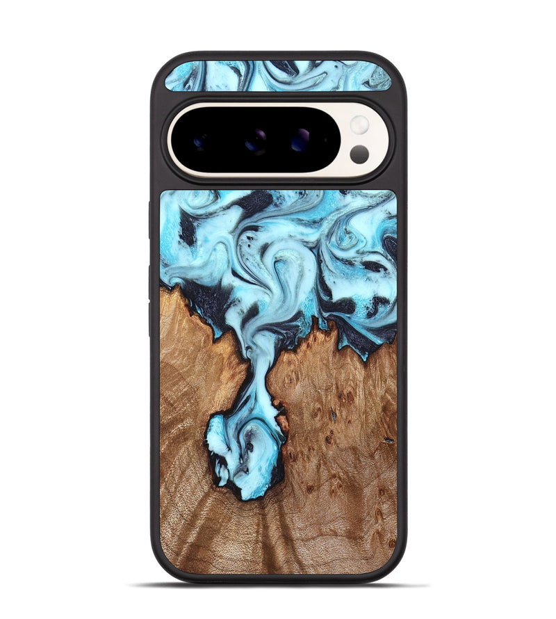 Pixel 9 Pro Wood Phone Case - Ron (Blue, 827188)