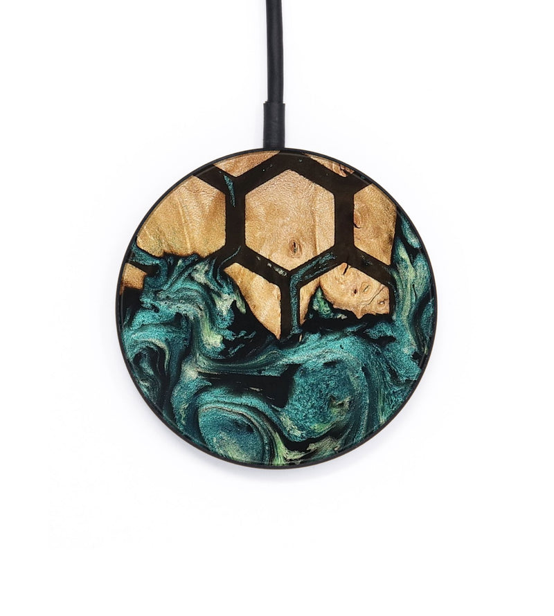 Circle Wood Wireless Charger - Brandee (Pattern, 827189)