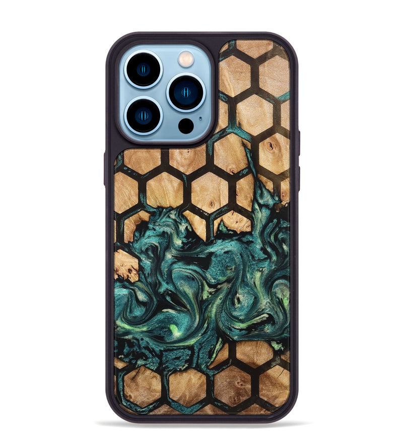 iPhone 14 Pro Max Wood Phone Case - Brandee (Pattern, 827189)