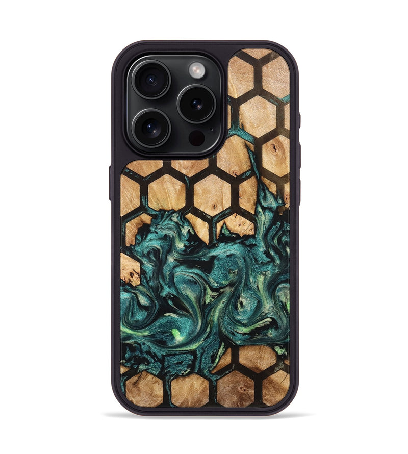 iPhone 15 Pro Wood Phone Case - Brandee (Pattern, 827189)